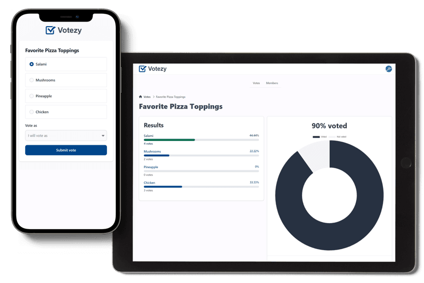 Votezy Simple Voting Tool for Quick and Easy Voting